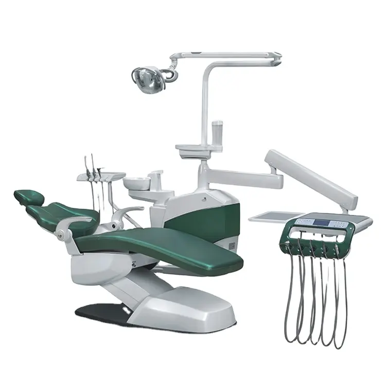 Promotion dental equipment dental unit chair complete package with Italian FARO operating lamp