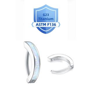 G23 titanyum altın PVD ile göbek takısı ASTM-F136 parlak elmas göbek yüzük gerçek titanyum göbek Piercing takı - Product Image 3