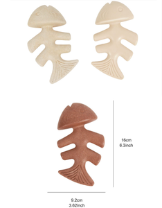 Экологичная, устойчивая кусалка из нейлона в форме рыбьей кости со вкусом говяжьего бекона для чистки зубов и дрессировки собак - Product Image 5
