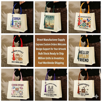 Sac fourre-tout en toile laminée personnalisé avec pompon nœud chinois, grande capacité, idéal pour les cadeaux promotionnels universitaires et d'entreprise