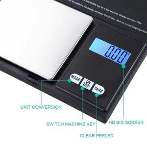 Balance de précision numérique portable 0,01g pour bijoux, or et cuisine, avec écran LCD et batterie, en plastique, format mini, pour la vente en gros - Product Image 2