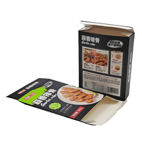 Emballages personnalisés en carton pour aliments surgelés, imprimés en couleur, en matériaux recyclés, écologiques, pour vente en gros, pour plats préparés