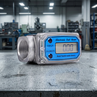 Compteur de débit numérique à turbine Cavitt 1 pouce en alliage d'aluminium étanche 10 à 100 L/min pour liquides