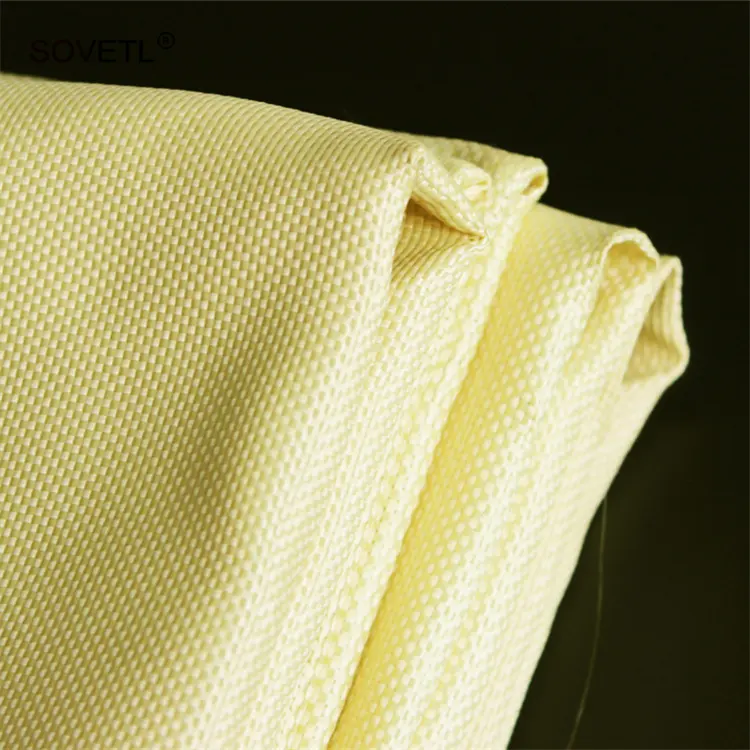 Kain Aramid 200g 240g 400gsm kain kekuatan tinggi tahan suhu diperkuat Kevlars Aramid kain tenun untuk helm rompi