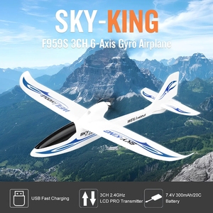 2.4G 3CH स्काई किंग RC ग्लाइडर F959 3CH 2.4GHz वायरलेस रिमोट कंट्रोल मॉडल RC ग्लाइडर प्लेन - Product Image 2