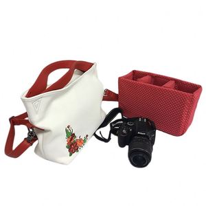Sac à bandoulière pour appareil photo reflex numérique, sac à bandoulière en nylon PU personnalisé pour appareil photo et vidéo, fabriqué en usine BSCI - Product Image 3