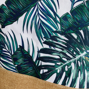 Bolsa <span class=keywords><strong>de</strong></span> Mano <span class=keywords><strong>de</strong></span> Lona <span class=keywords><strong>con</strong></span> Estampado <span class=keywords><strong>de</strong></span> Plantas Tropicales <span class=keywords><strong>de</strong></span> Verano, Cierre <span class=keywords><strong>de</strong></span> <span class=keywords><strong>Cremallera</strong></span>, Forro <span class=keywords><strong>de</strong></span> Poliéster, para la <span class=keywords><strong>Playa</strong></span> o Compras - Product Image 6