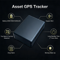 Mini Rastreador GPS 4G LTE 2G BLE para Activos, Magnético, Impermeable, Compacto, con Alarma de Caída, Geocerca y 2 Años de Autonomía