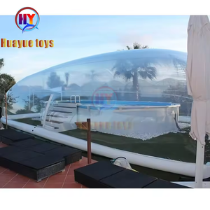 Couverture de piscine gonflable en PVC durable, dôme à bulles gonflable transparent portable, tente de piscine gonflable - Product Image 1