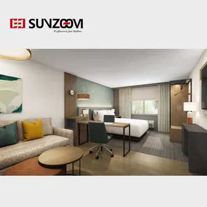 Muebles de dormitorio de Hotel, nuevo proyecto de elevación y brillo, confort para Hotel