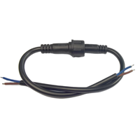 Connecteur étanche IP67 M15 à 3 broches mâle-femelle avec contact en cuivre 12V 5A pour éclairage LED, applications marines et capteurs électriques inductifs, câble PVC
