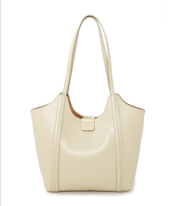 2025时尚潮流高品质PU女式大容量手提袋蒙娜丽莎防水斜挎包带手提包纯色 - Product Image 5