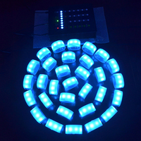 Fabrication de bracelets LED interactifs en plastique pour la musique avec télécommande DMX pour événement et concert