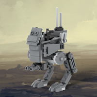 Ensemble de blocs de construction Space War AT-RT, kits DIY, briques MOC, jouets pour enfants, Mould king MOC2382