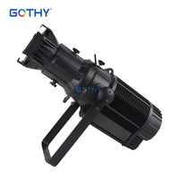 Projecteurs LED Leko 200W IP65 étanches pour extérieur, coupe manuelle, angle de lentille fixe, contrôle DMX512, CRI90, angle de faisceau 19-36°