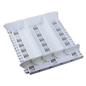 PLASTLINK PL OPB Cinturón Modular de Rejilla al ras con Base de Vuelo y Protectores Laterales Industria de Alimentos y Bebidas Ampliamente Utilizado en Bebidas y Alimentos - Product Image 1