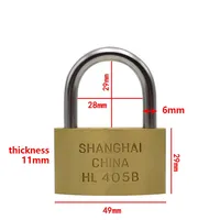 Fastener Accessories 5 Pcs 20 30 40mm Copper Padlocks Open by Same Keys Key Alike Lock CYL 3001 Industrial Fastener Component