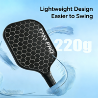 Pala de Pickleball Profesional de Compuesto de Grafito - Global Sports con Mango Alargado Impreso con UV, 244g, 40 Agujeros, Fibra de Carbono al por Mayor con C