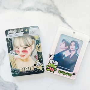 Best Sale Custom Kpop Photo Holder Keyring Printed Acrylic Picture Card Holder for Credit Card Use - Product Image 4