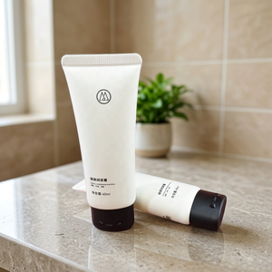 Tube ovale en plastique personnalisé pour crème de beauté, baume capillaire, avec bouchon à vis ovale noir pour après-shampoing - Product Image 2
