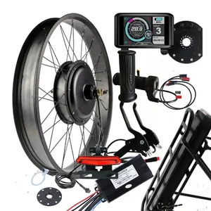 プロの自転車電動モーターキット750W1000W1500WEbik20インチファットタイヤeサイクル電動自転車変換キット
