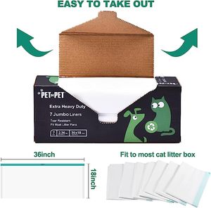 Pet Lixo Suprimentos De Limpeza Compostável Biodegradável Lixo De Gato Saco Forrado Lixo De Lixo De Gato Saco De Plástico De Cordão - Product Image 3