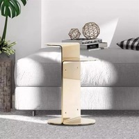Table basse de salon moderne de qualité supérieure, table d'appoint dorée, fournisseur de mobilier hôtelier