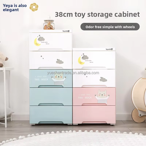 Commode de rangement à 5 tiroirs pour bébé, motif dessin animé, organisateur de placard pour la maison, chambre à coucher, tiroirs de rangement en PP pour enfants, filles - Product Image 3