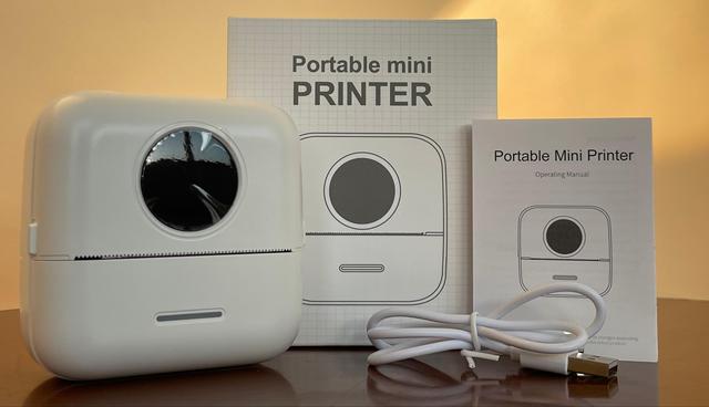 X5 White Mini Thermal Fast-Print Printer 800mAh BT Wireless 200DPI Inkless App-Connected Office Birthday Gifts Holiday Gifts