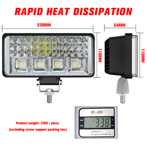 Lumière LED auxiliaire 171w, lampes de travail LED 7 pouces 12v 24v super lumineuses, phare LED 5x7, lampes LED tout-terrain, tracteur, excavatrice LED - Product Image 3
