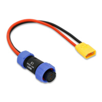 Câble d'extension d'alimentation personnalisé XT60/GX16 pour l'aviation, 60A 100A DC500V, étanche IP68, isolation PVC, batterie pour modèle électronique RC