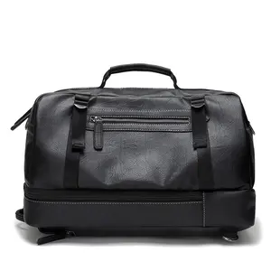 China factory price Large capacity leatherTravel bag travel bag men waterproof It can be used for computers duffle bag