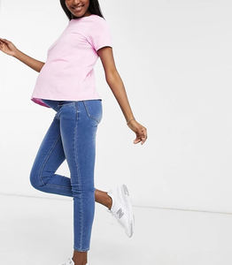 Женская Повседневная Эластичная куртка King Young для беременных с высоким подъемом, эластичная лента из джерси с пятью карманами, супер Стрейчевые узкие джинсы, женская одежда - Product Image 5