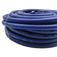 Rollo de Cable de Alimentación y Tierra CCA de 51 Pies, Calibre 1/0 AWG, 3 Colores Disponibles: Negro, Rojo y Azul Translúcido