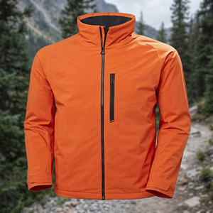 Veste coupe-vent pour homme Skyler, avec logo personnalisé, imperméable, matelassée, fermeture éclair, doublure en polaire, idéale pour l'automne - Product Image 3