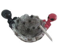 Résine de panda artisanal en résine de feuille verte, forme personnalisée, accessoires de fumée en résine poly cendrier