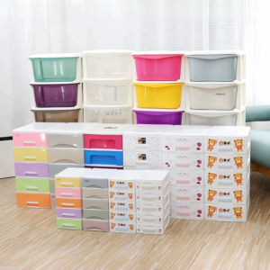 صندوق تخزين بلاستيكي متعدد الطبقات سميك قابل للتكديس مع فواصل للتنظيم على سطح المكتب - Product Image 2