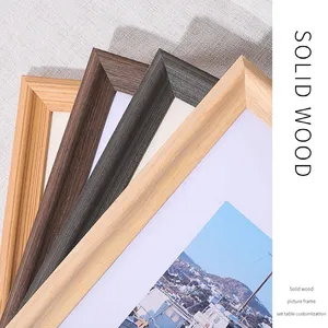 Marco DE FOTOS biselado 30x40 11x14 Color roble claro grano de madera de imitación diseño moderno marcos de póster de fotos de madera para manualidades