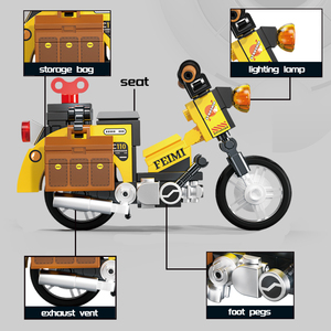 FEIMIBOX 86 Piezas, Bloques de Construcción de Motocicleta de Plástico, Juego de Construcción Educativo DIY para Niños de 8+ Años, FL5486 Hi - Product Image 4