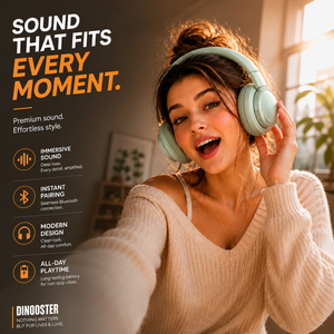 Cuffie Over-Ear FlexFit Estensibili e Pieghevoli, con Suono Immersivo per Ogni Battito - Product Image 5