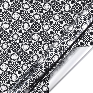 Graduation Season <b>Glossy</b> Black Floral Printed Wrapping <b>Paper</b> Flower & Cake Decorative Packing <b>Paper</b> - Product Image 2