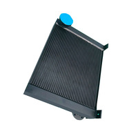 Radiateur de refroidissement à huile par évaporation, pièces de compresseur d'air par vis, ventilateur de refroidissement, changeur de chaleur, en aluminium