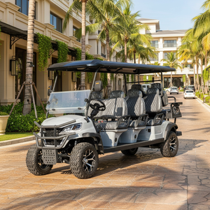 Voiturette de club de chasse 8 places avec moteur AC puissant, contrôleur et batterie au lithium, type scooter, avec Curtis Carro De Golf - Product Image 1