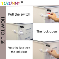 Serrure de sécurité réglable pour bébé Serrure de sécurité pour tiroir d'armoire