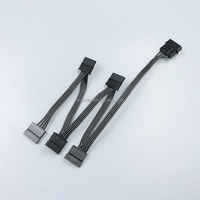 SCONDAR - Juego de Cables Modulares para PC, Cable de Alimentación para PSU, ATX 24 Pines, PCI-E 8 Pines, CPU 4+4, Cable de Extensión SATA con Funda