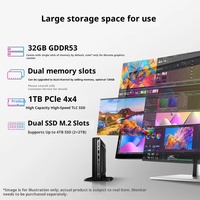 Ordinateur de bureau PC Hps Elite Mini 800G9 DM de marque originale Intel Core I3/i5/i7 14e génération 8 Go de RAM 512 Go de SSD pour usage commercial