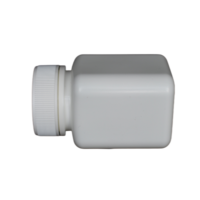 Emballage pharmaceutique de bouteille carrée en plastique HDPE de 140ML pour la médecine de capsule de comprimé de pilule avec le logo et la couleur faits sur commande de bouchon à vis