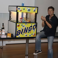 Máquina de Bingo con Pantalla Digital, Consola de Juego de Bingo Eléctrica para 75/90 Bolas, Ideal para Reuniones y Promociones