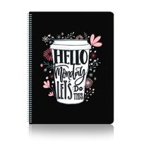 Journaux personnalisés personnalisés à couverture rigide personnalisable avec citations positives chaque page