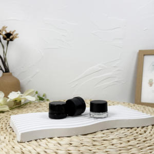 Pots en verre résistants de preuve d'enfant clair de récipient crème cosmétique vide avec des couvercles de CR - Product Image 6